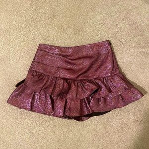 Zara ruffle mini skirt